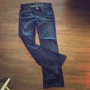 7 for all mankind wide leg jeans size 29